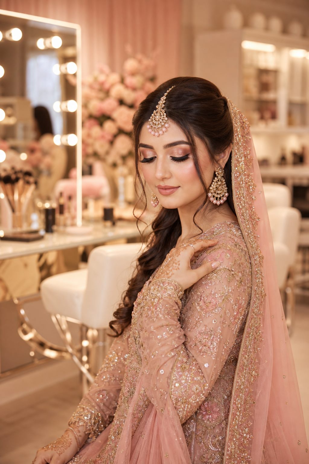 Mehak Salon landing page screenshot